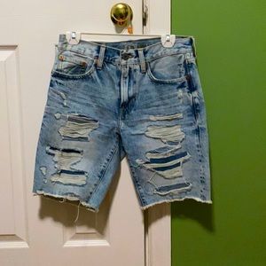 American Eagle Ripped Denim Shorts.